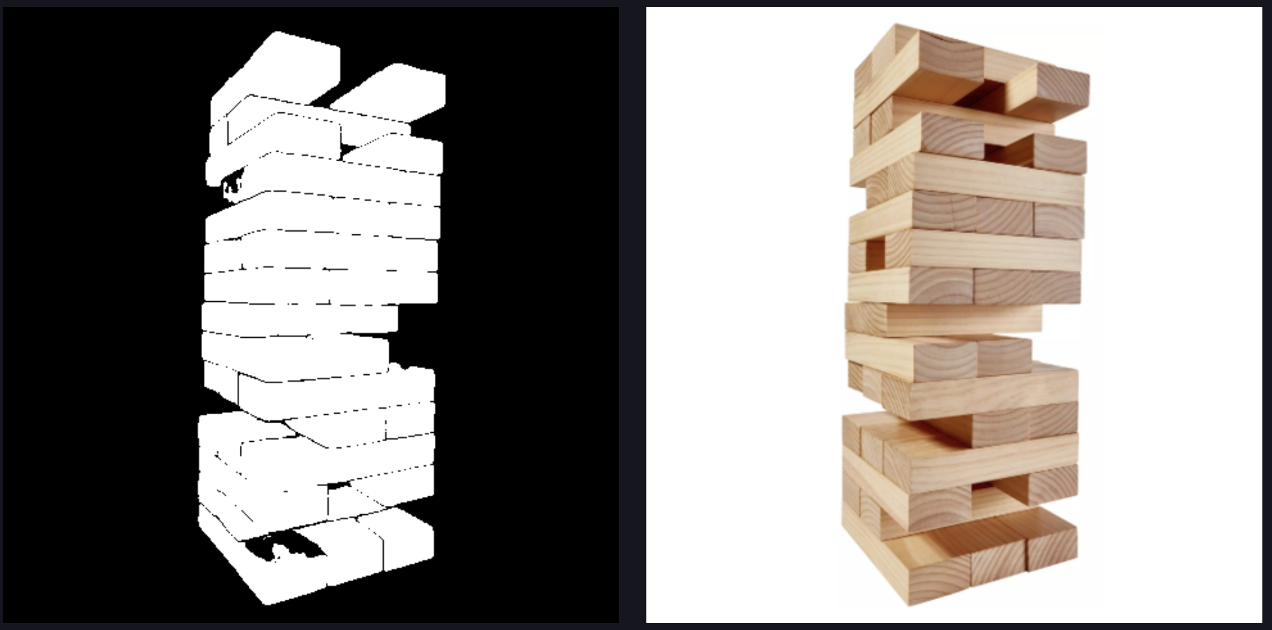 SAM3 Segmentation on Jenga